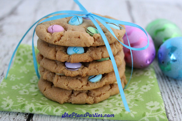 peanut butter Easter mm cookie recipe 3